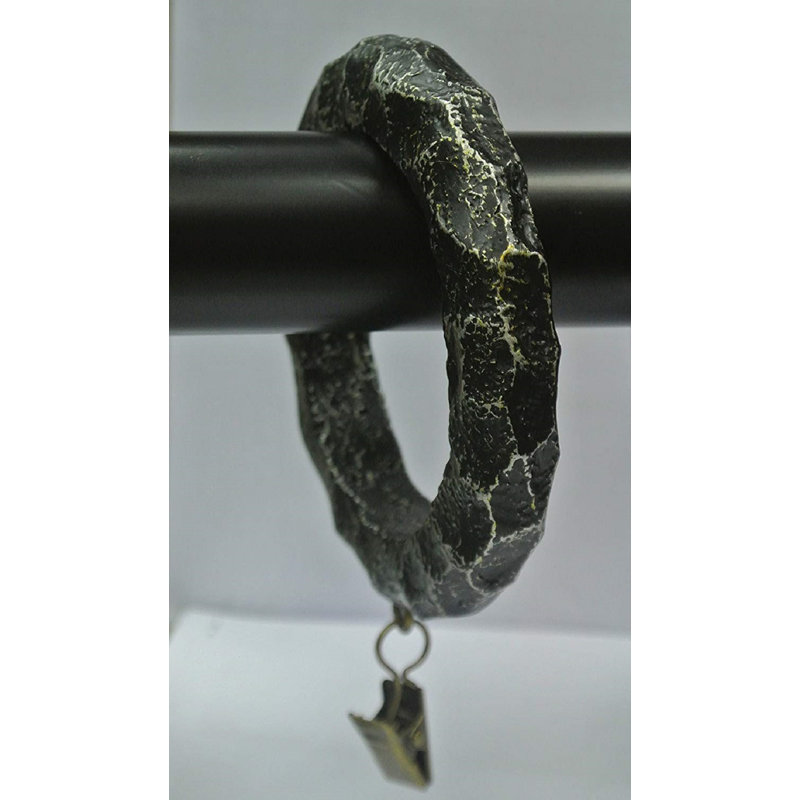 Grand anneau à rideaux stylisé Purifoy, Argent antique