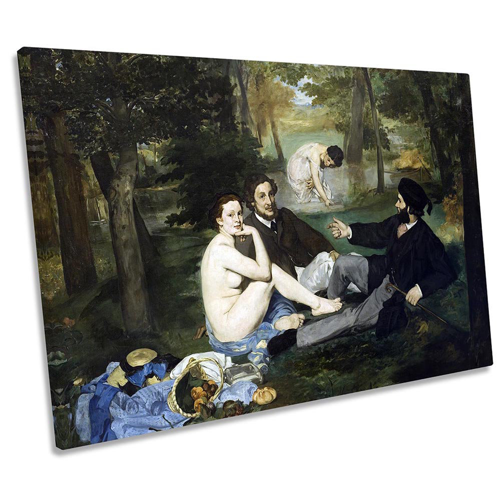 Edouard Manet Luncheon On The Grass Picture CANVAS WALL ART Print