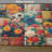 Polyester Vermilion Multicolor Placemat