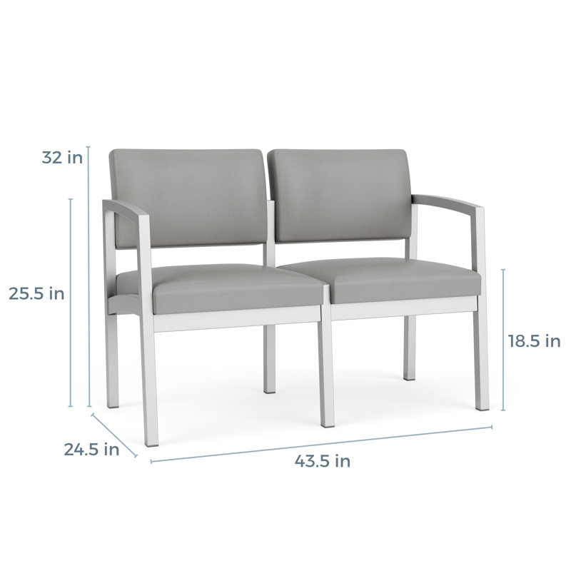 Structure en métal 2 places Lenox, Gris anthracite, Plot Line Steel