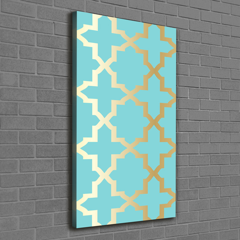 Asusena Arabic Pattern - Wrapped Canvas Print