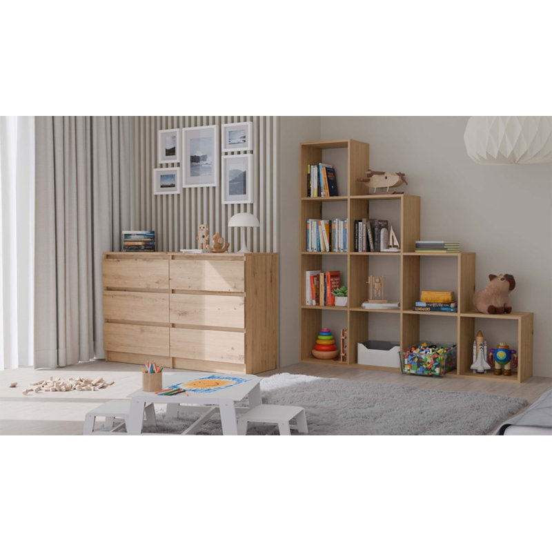 153cm H x 153cm W Standard Bookcase, Beige