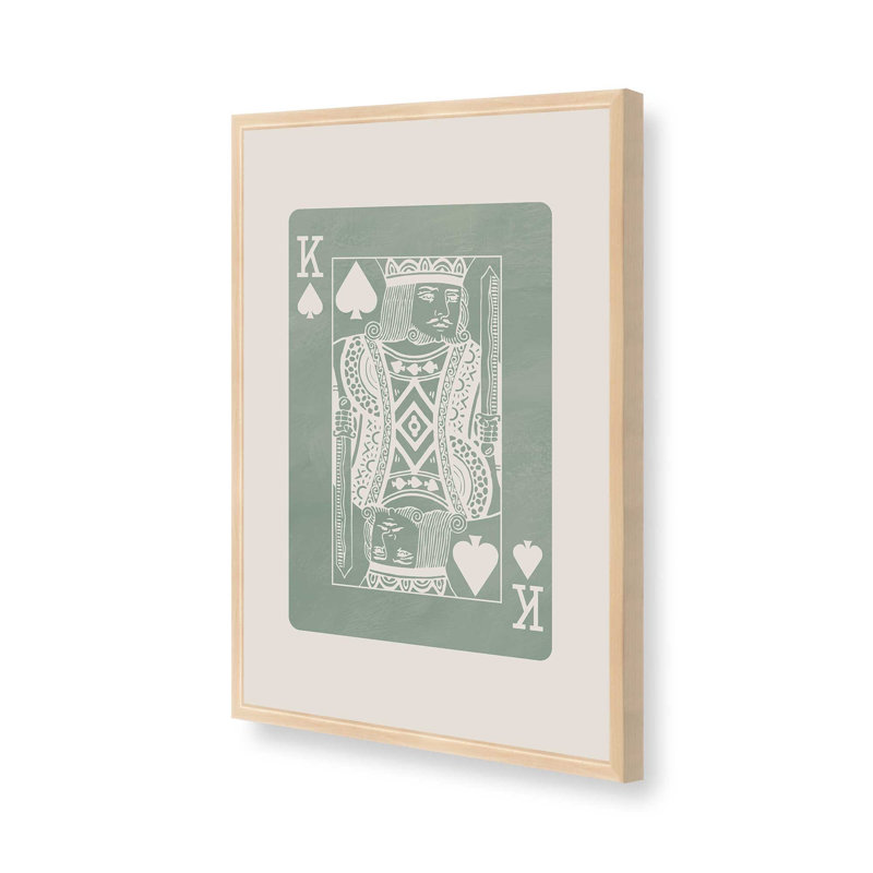 Impression de carte «Sage King», H 15 po x l 12 po, Érable brut