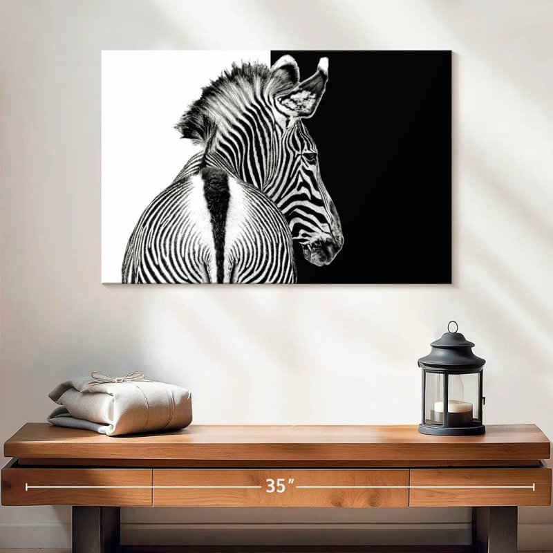 Brampt Zebra Contrast, 30" H x 45" W