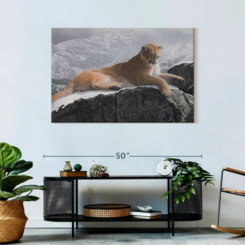 Brampt Alpine Hunter, 30" H x 45" W