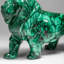 Genuine Polished Malachite Lion Carving (5.2 Lbs)