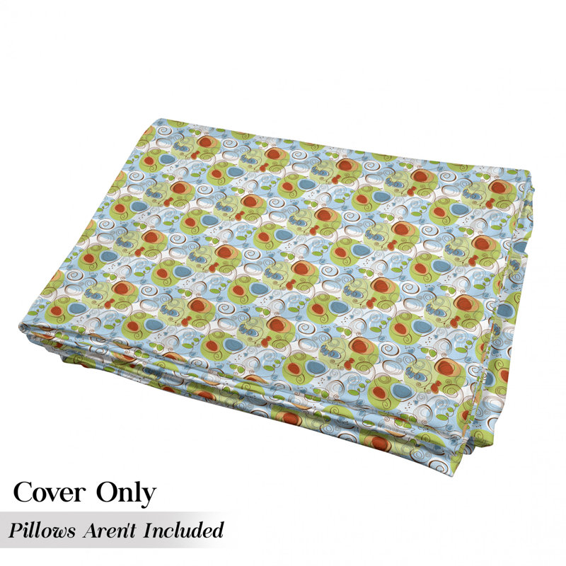 Housse de coussin d'extérieur Flowers Funky Swirls, H 2 po x l 36 po x P 88 po