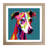 Whippet - Single Picture Frame Print on Wood-1116638507