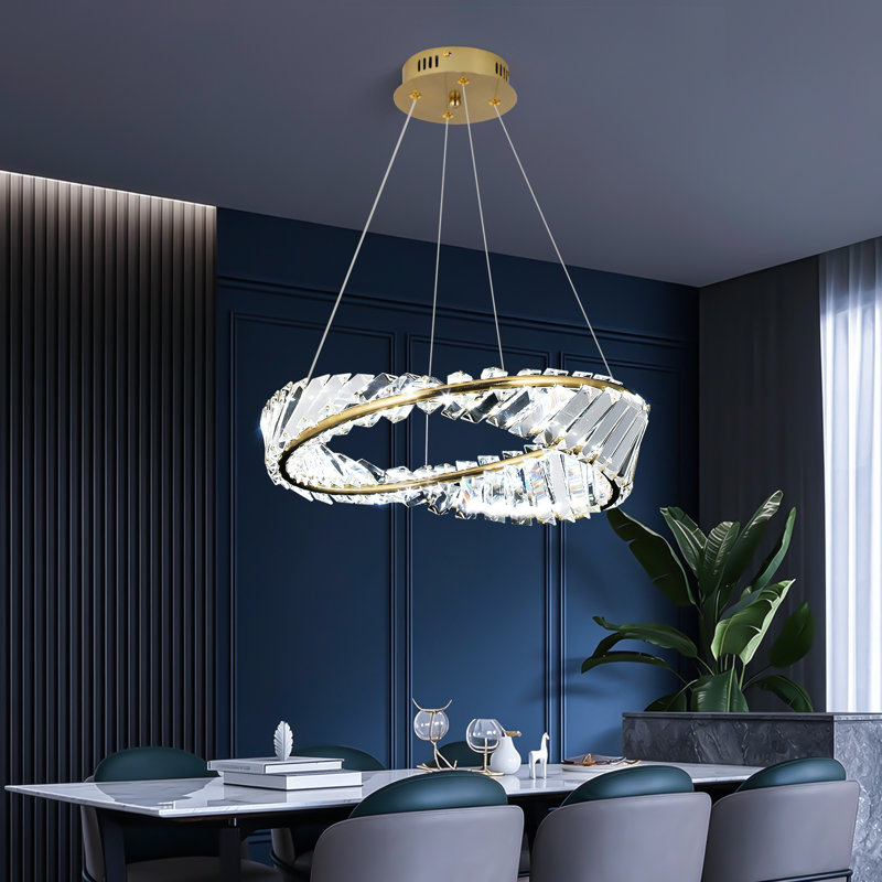 Achanti 1 - Light Integrated LED Chandelier, 115cm H x 40cm W x 40cm D