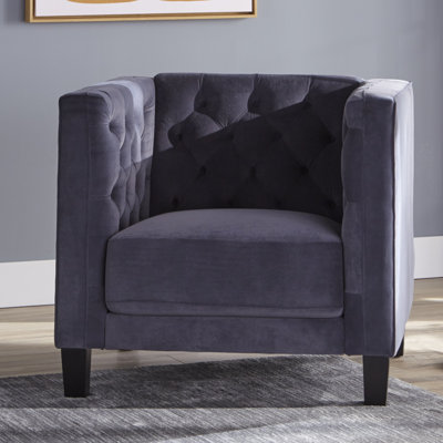Fauteuil demi-tonneau de 34,5 po Nester