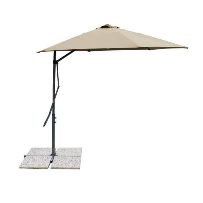 Arpie 200cm X 300cm Rectangular Cantilever Parasol, Silver