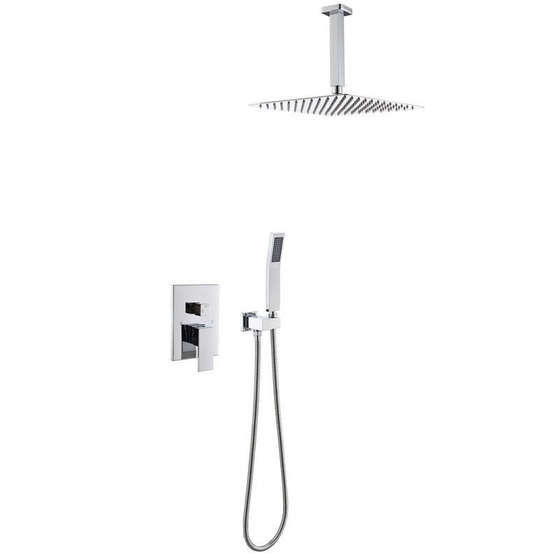 Tête de salle de bain murale moderne - Douche à effet de pluie avec robinet et mélangeur de pluie de luxe