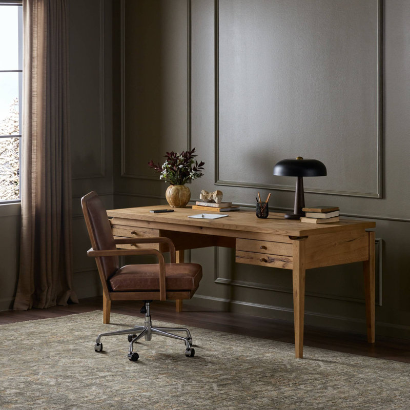 BERGSTROM Writing Desk, Smoked Black
