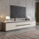 Meuble télé minimaliste de style crème