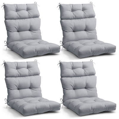 Outdoor/Indoor High Back Patio Chair Cushions, Set of 4