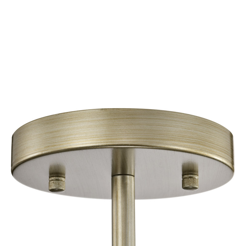Iola 4-Light 17" Brushed Silver-ish Champagne Semi Flush Mount 