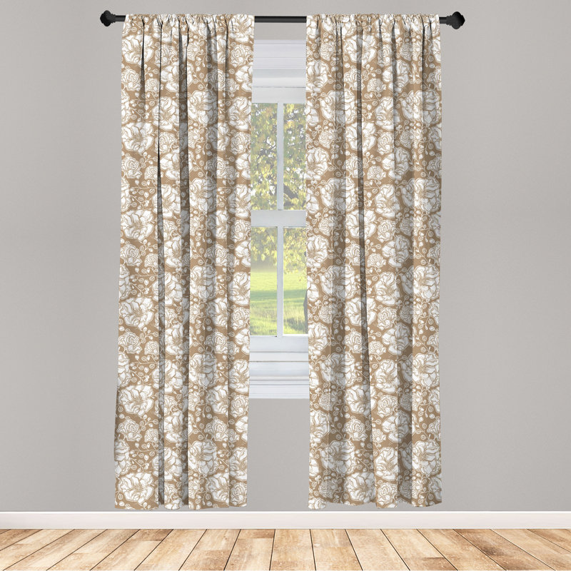 Rideaux 4 panneaux East Urban Home, L 56 po x L 63 po