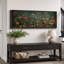 Moody Green Wildflower Florals Modern Decor, très grandes photos, impression sur toile encadrée-107118462-111666037