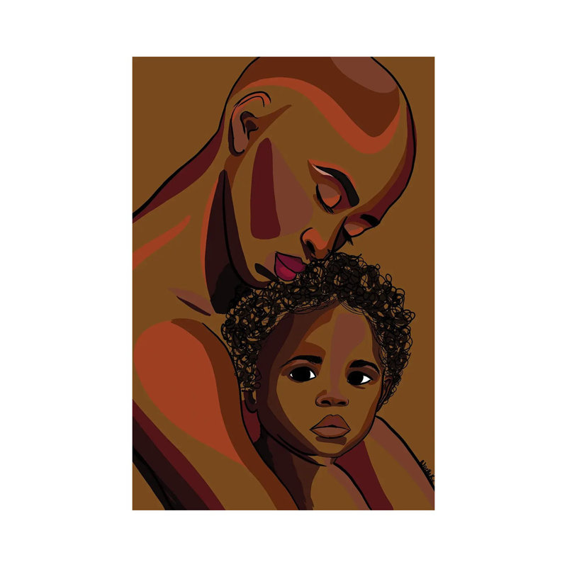 Mommy’s Baby II by NoelleRx - Wrapped Canvas Painting, 20.32 cm H x 30.48 cm W