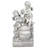 Brook Hallow 29.7'' Outdoor Resin Child Angels Floor Fountain with LED Light