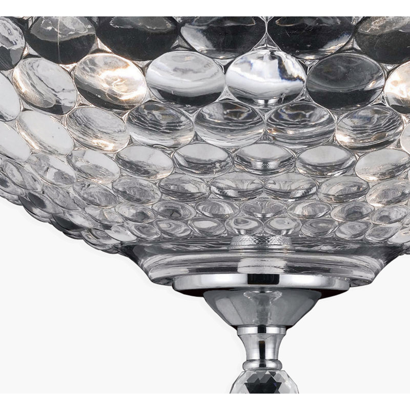 Hervey Glass Semi Flush Mount