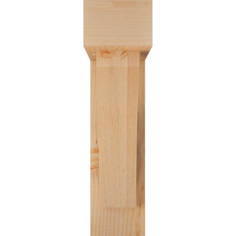 Thorton Block Bracket with Offset Brace, 24 x 20, 6"W Douglas Fir (Rough Sawn)