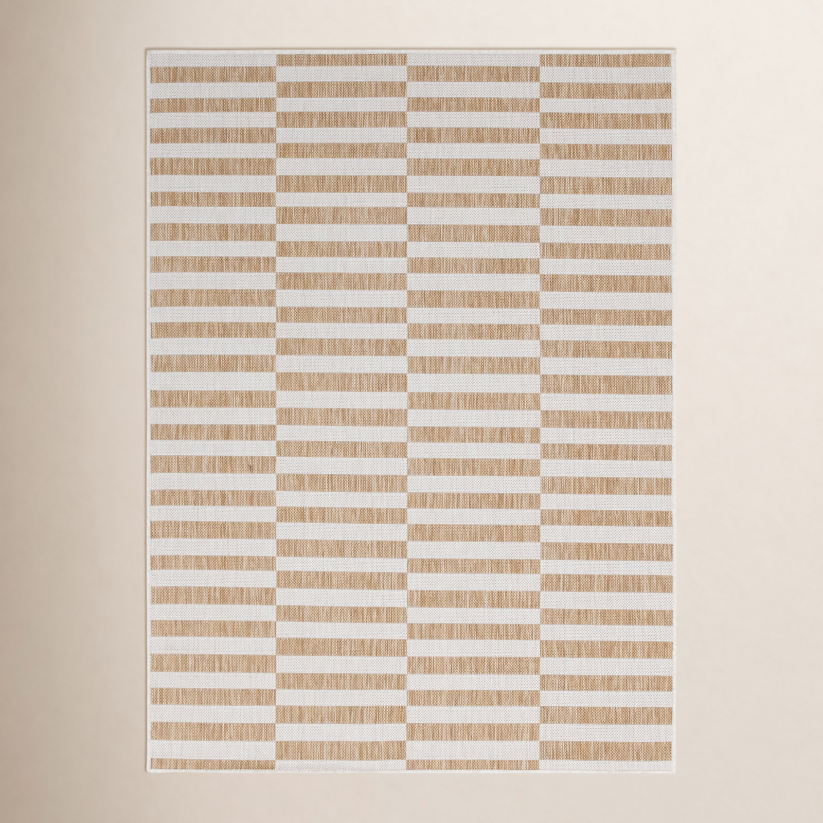 Robinson Brown Indoor/Outdoor Rug, Rectangle 7'1" x 10'