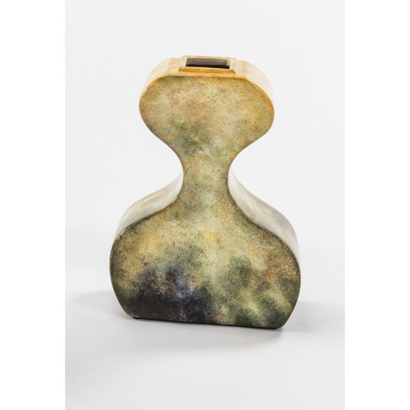 Porcelain China Table Vase, 14"H x 10.5"W x 5"D
