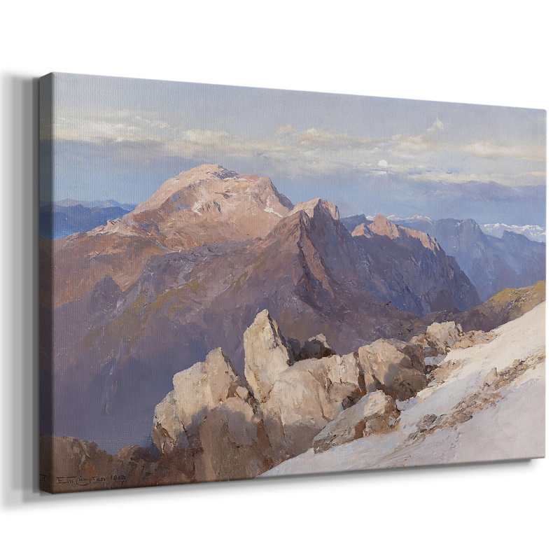 Mountain Landscape-Edward Theodore Compton-Gallery Wrapped Canvas-1900, 18 x 27