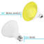 8 watts (45 watts équivalents), DEL PAR38, ampoule à DEL colorée, culot moyen E26 (standard)-73484792-128880036
