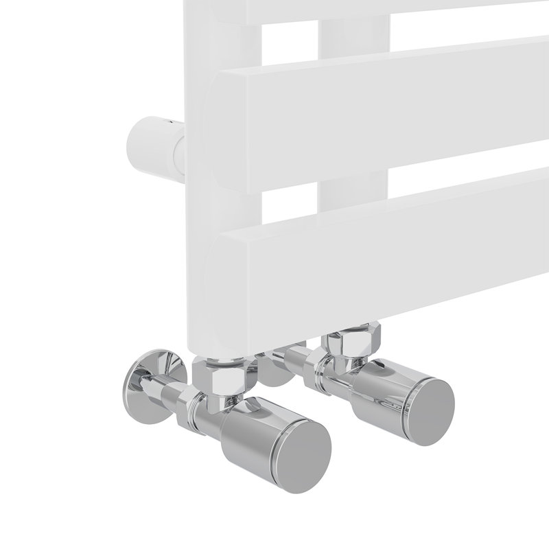 Arulappu Designer Towel Rail Heated Towel Rails, White, 120cm H x 45cm W