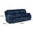 Melita 95" Modern & Contemporary Corduroy Fabric Reclining Sofa with Tab Pull Reclining Motion, Foam Over Pocket Coils & Removable Seat Backs-960347459