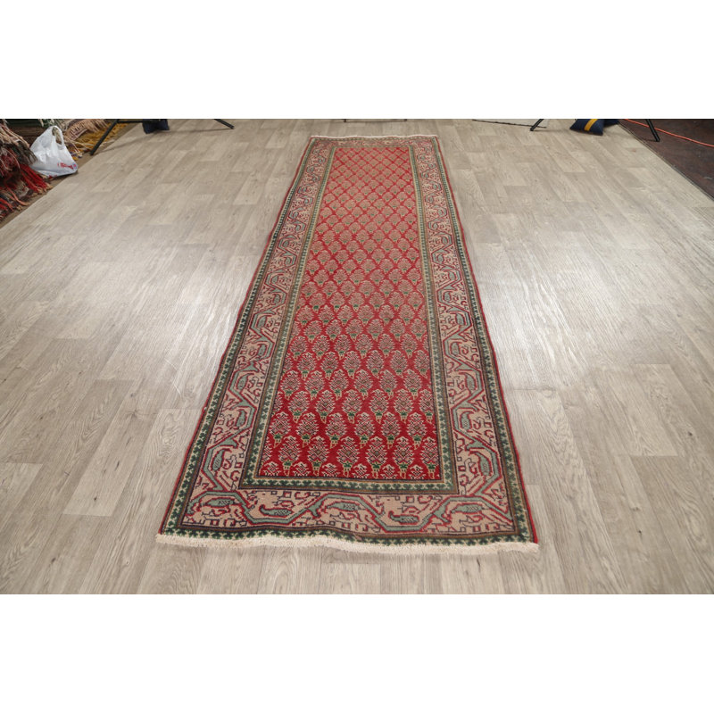 Burrel One-of-a-Kind 3'2" X 10'6" 1960s Runner Wool Area Rug in
