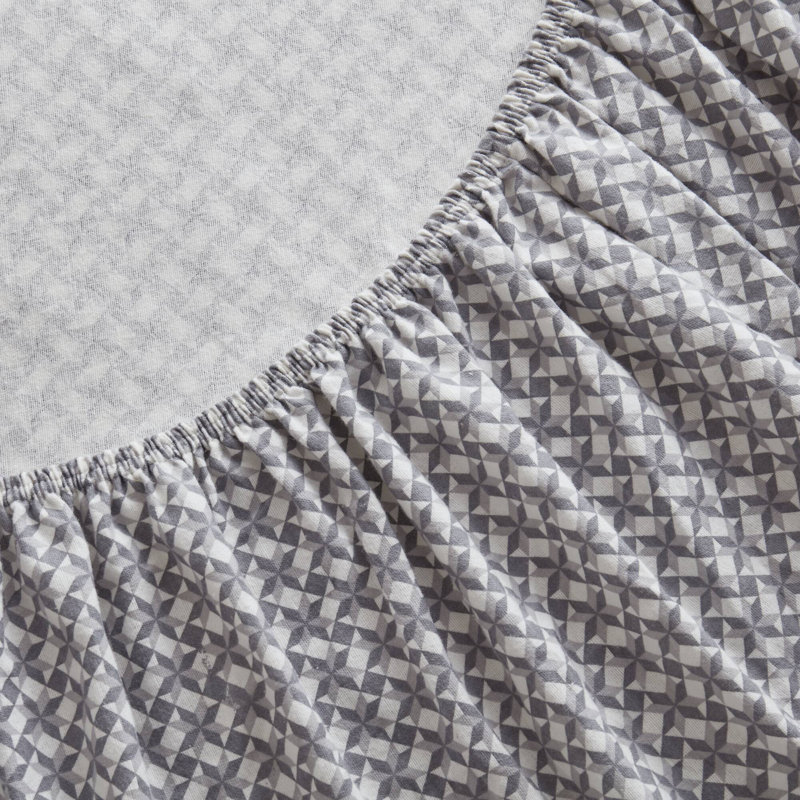 Cozy Cotton Flannel 100% Cotton Flannel Printed Sheet Set, Queen Sheet Set with 2 Pillowcases, Snowflake