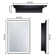 24X30 Inch LED Black Framed Wall Mount Medicine Cabinet With Mirror Anti-Fog Function 3 Colours With Light