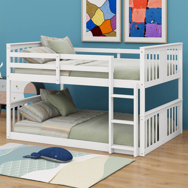 Kaeliana Kids Bunk Bed, White, Full Over Full