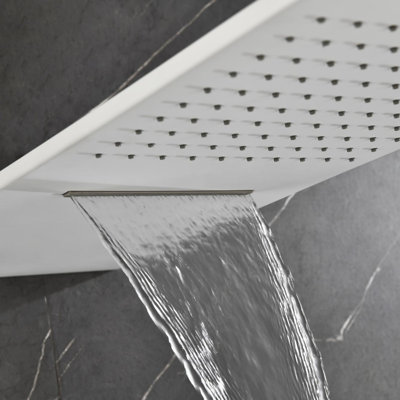 Wall Mounted Waterfall Shower System with Bodysprays