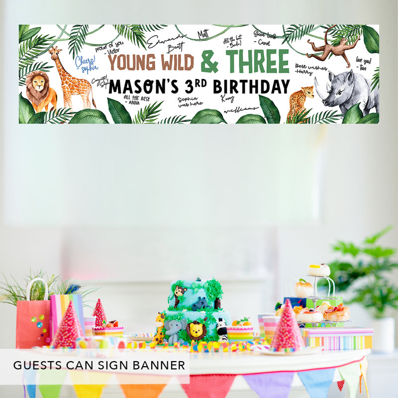Bannière d'anniversaire en papier, Oui