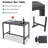 Counter Height 36.97'' Iron Bar Table-166947701-149996577