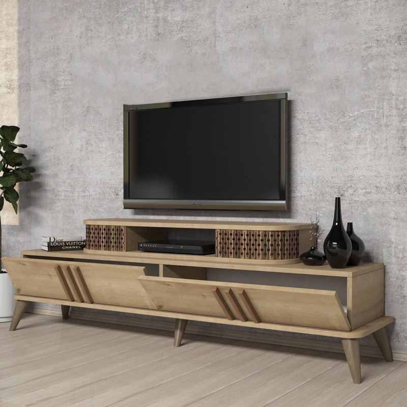Keikei Unfinished TV Stand, Natural