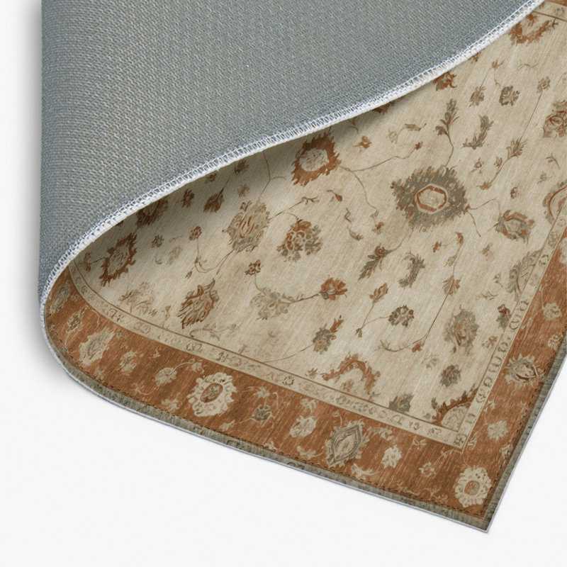 Tapis d'intérieur et d'extérieur surteint beige, Rectangulaire 2 pi x 3 pi