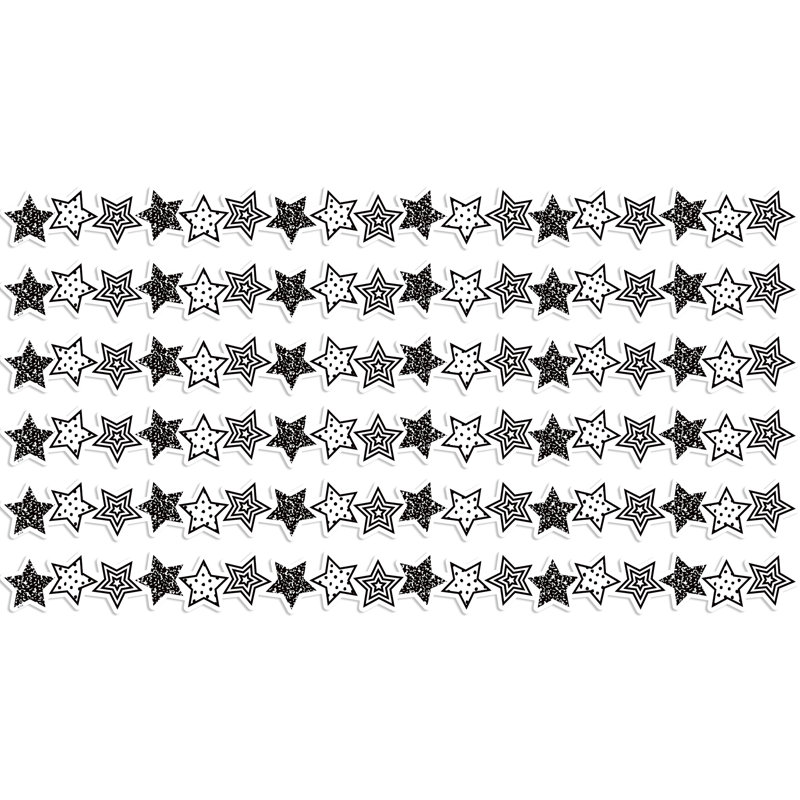 Bordure étoiles découpée