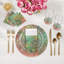 Sous-verres ronds en cuir aquarelle