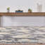 Timeless Fusion Hand Knotted Wool Abstract Area Rug in Black-380049236