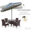 Parasol de table pour l'extérieur 9 pi