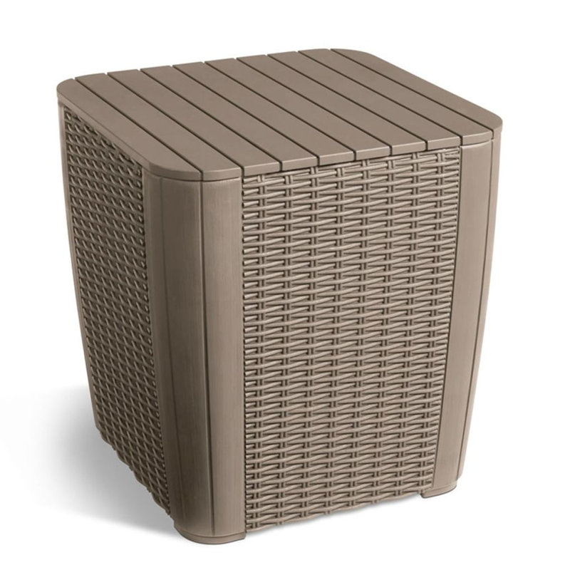 Allibert Garden Side Table Luzon, Brown