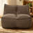 Compression Sofas, Brown Corduroy Compact Modern Beanbag Couch for Home