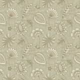 Elegance Collection Flower Fan Sheen Finish Wallpaper Roll