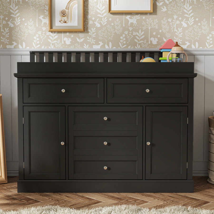 Modern Changing Table Dresser With Strong Storage