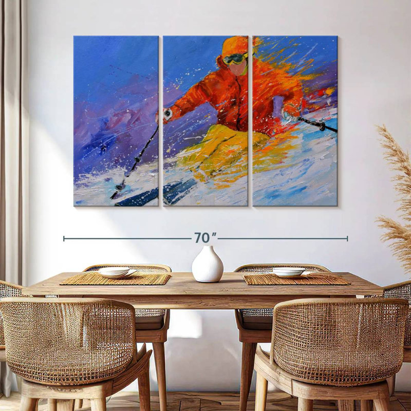 Sireci Expert Skiing, 42" H x 65" W